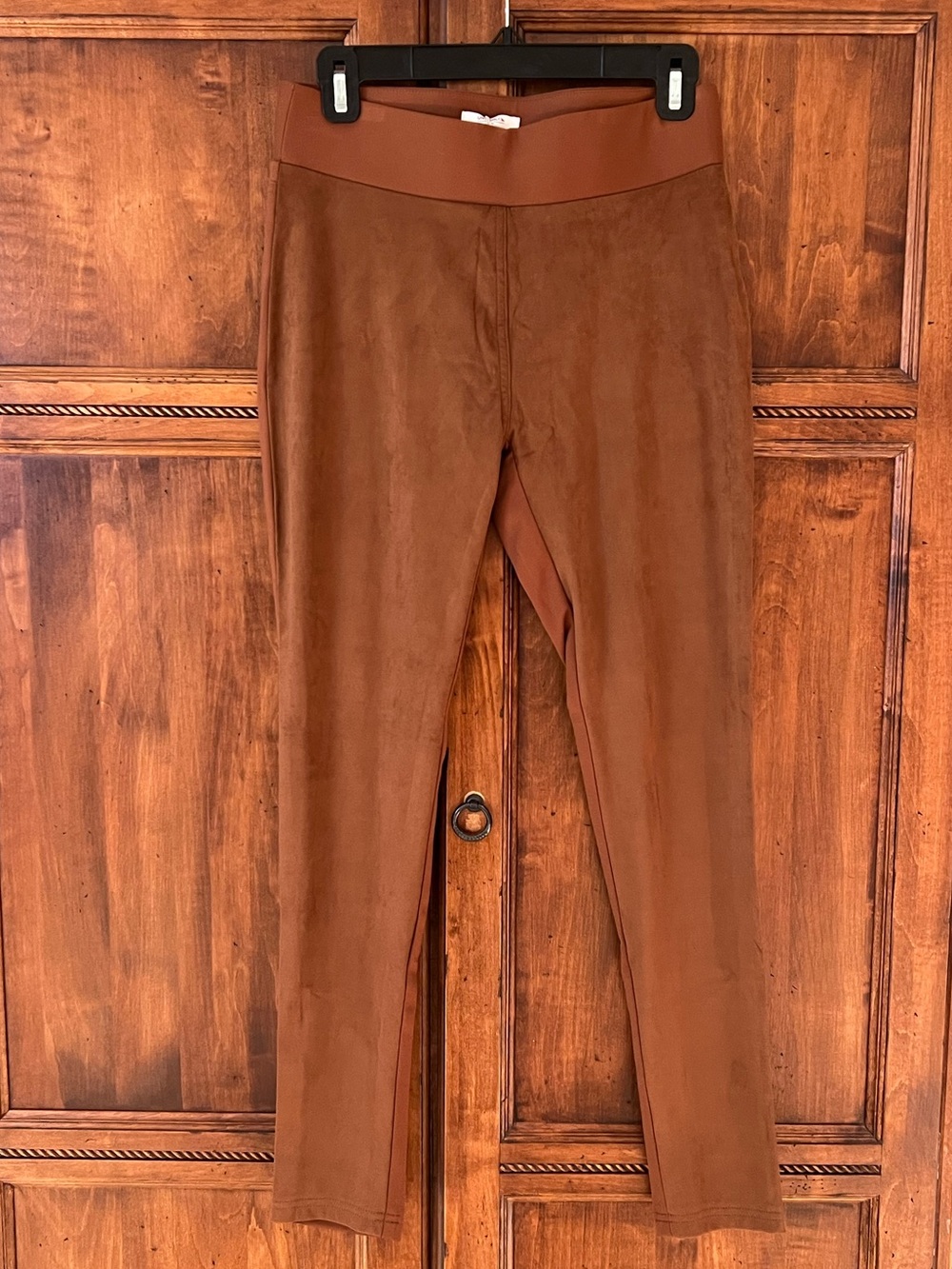 NWT UNTUCKit Luna leggings | Size S | Bronze | Faux Suede on Front | Pull On